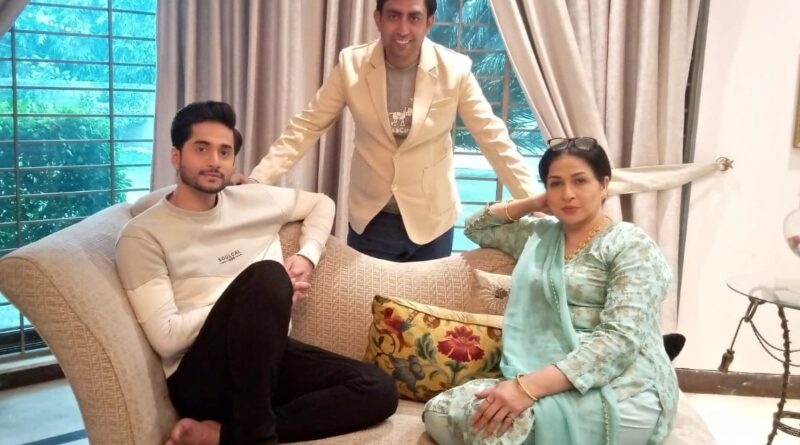 Actor Abbas Ashraf and Shabana Qureshi on the Set of Upcoming TV Drama Serial with CEO Founder Abdul Majid
